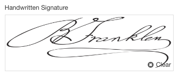 An example signature